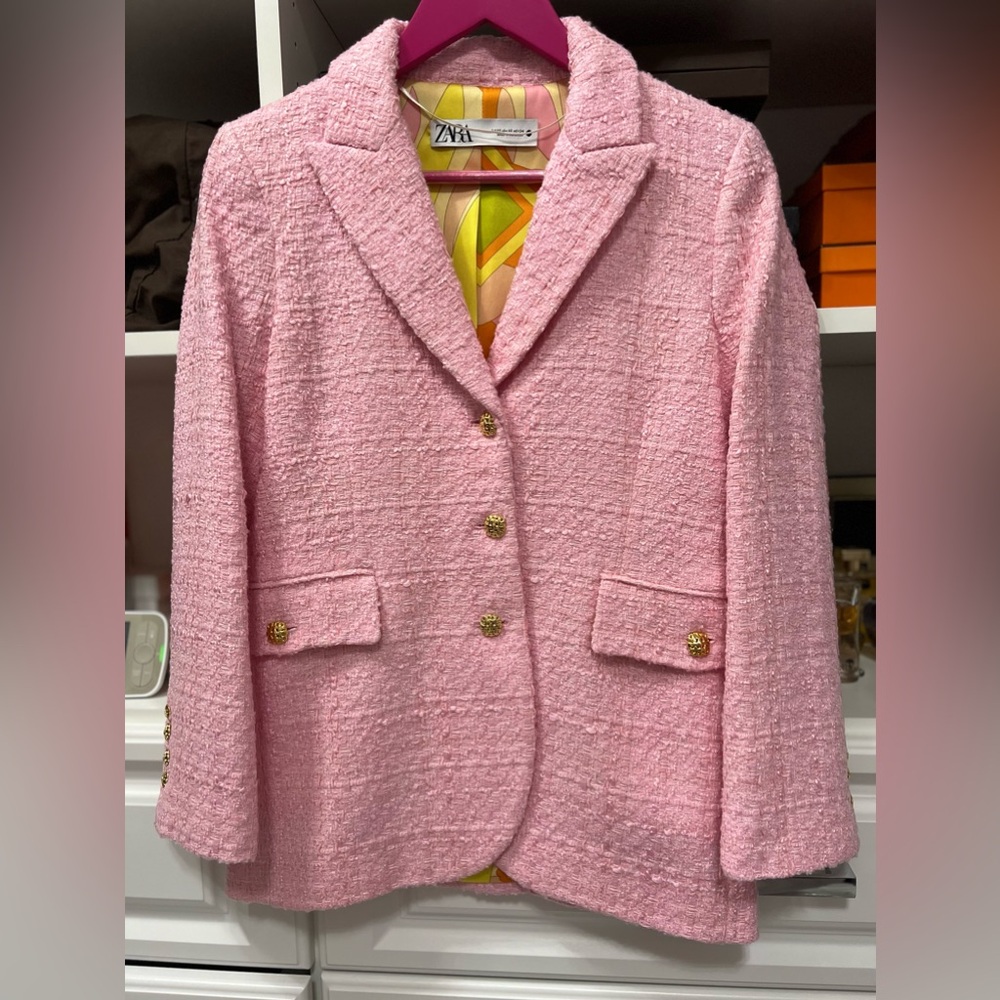 🩷NWOT🩷 ZARA Tweed Blazer in XS